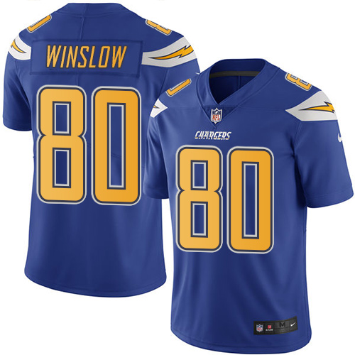 Youth Limited Kellen Winslow Nike Jersey Electric Blue - #80 Rush NFL Los Angeles Chargers